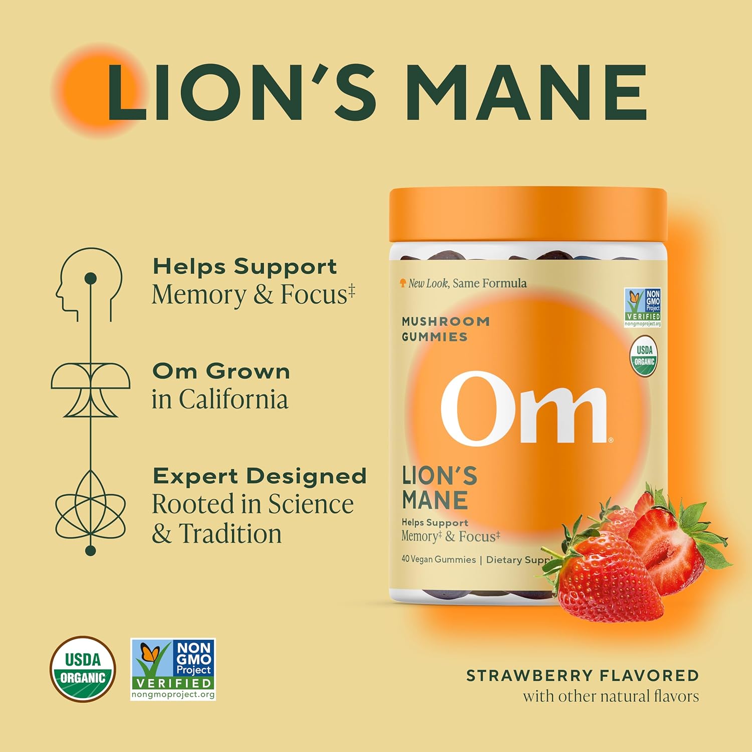 OM MUSHROOM SUPERFOOD Mushroom Gummies Variety Pack – Lion’s Mane Focus, Reishi Relax & Master Blend Multivitamin – Supports Brain, Mood, Immune & Overall Wellness – 3 Pack, 40 Count Each.