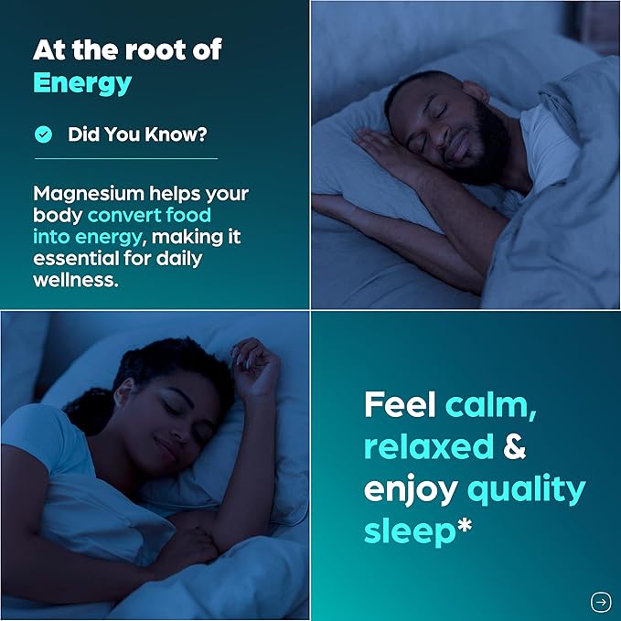 Magnesium Glycinate 400mg High Absorption Capsules with Quercetin | Quality Sleep, Relaxation & Muscle Health Supplement for Women and Men | Chelated Magnesium 120 Count (Pack of 1) | Easy to Swallow