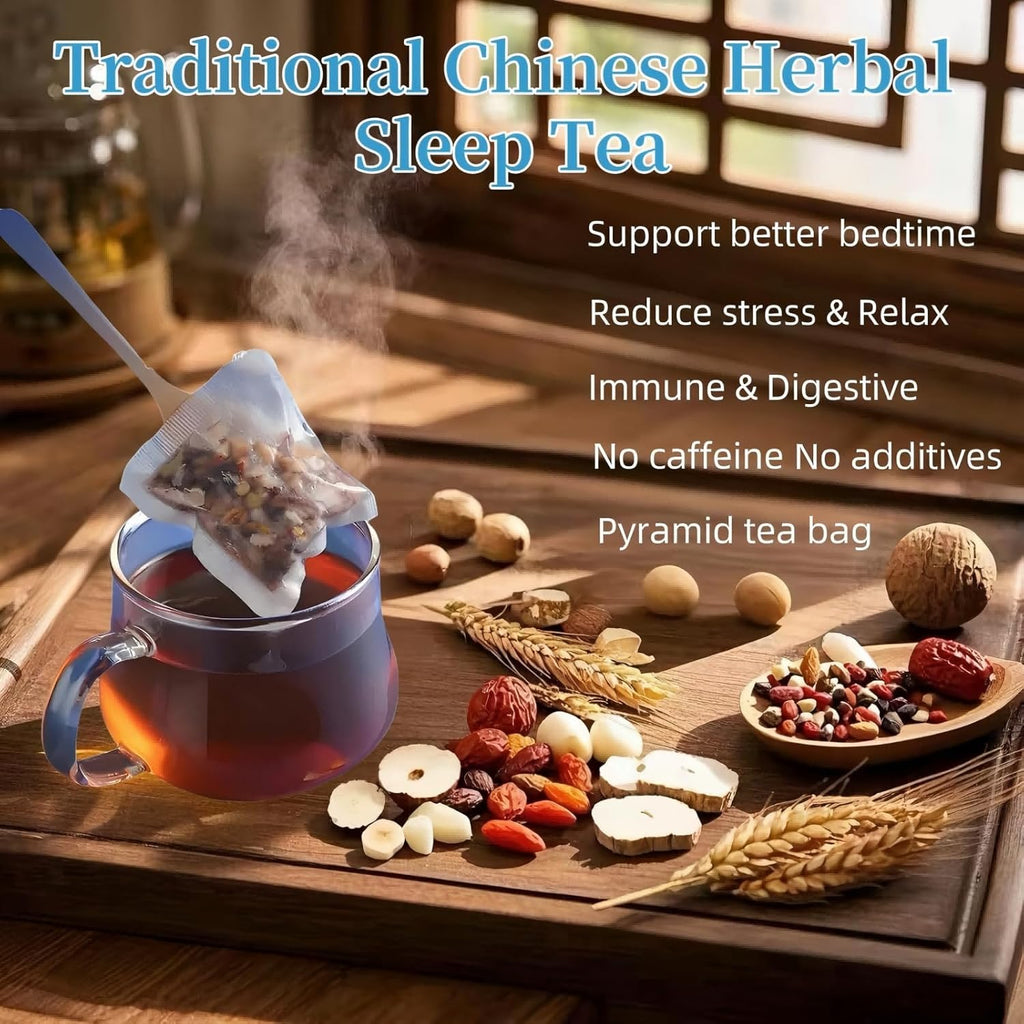 Eastrue Herbal Tea for Sleepytime-Caffeinated Barley Tea Blend 8 Natural Herbs with Jujube Dates,Goji berry, Promotes Healthy Digestion,Pressure Balance,Menopause,Organic,25 Tea Bags