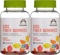 Amazon Brand - Mama Bear - Kids Fiber Gummies - Supports Digestive Health, Orange, 60 Count (Pack of 2)