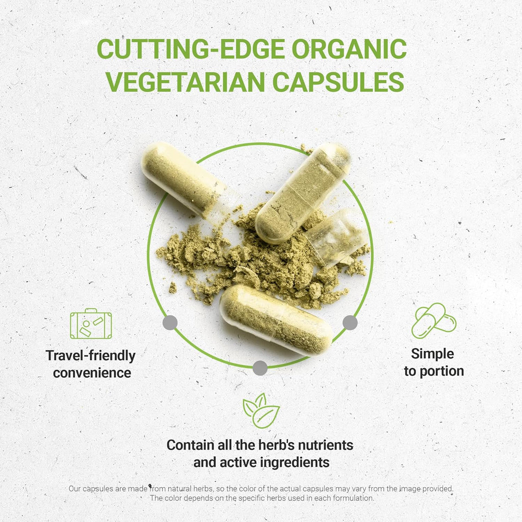Secrets of the Tribe Gentian USDA Organic Capsules | Certified Organic Vegetarian Capsules, Herbal Dietary Supplement | Gentiana Lutea Dried Root (120 Count)