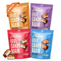 Harken Sweets Lil’ Ones Variety Pack, Mini Oat Milk Chocolate Candy Bars, Sweetened with Dates and No Sugar Added, High Fiber, Dairy Free, Lower Calorie Snack, Plant-Based, 4 Pouches (20 Bars)
