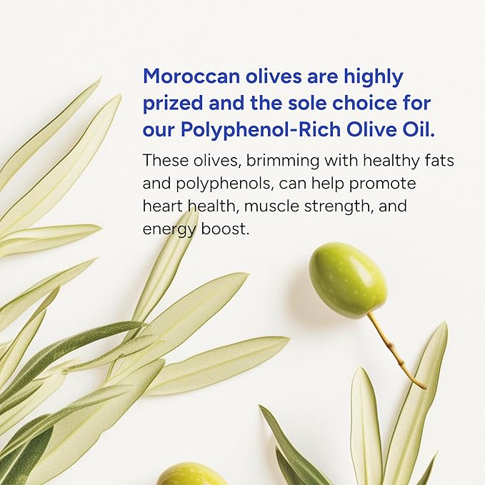 Gundry MD® Organic Extra Virgin First Cold Press Moroccan Polyphenol Rich Olive Oil (Olive Oil) (1)