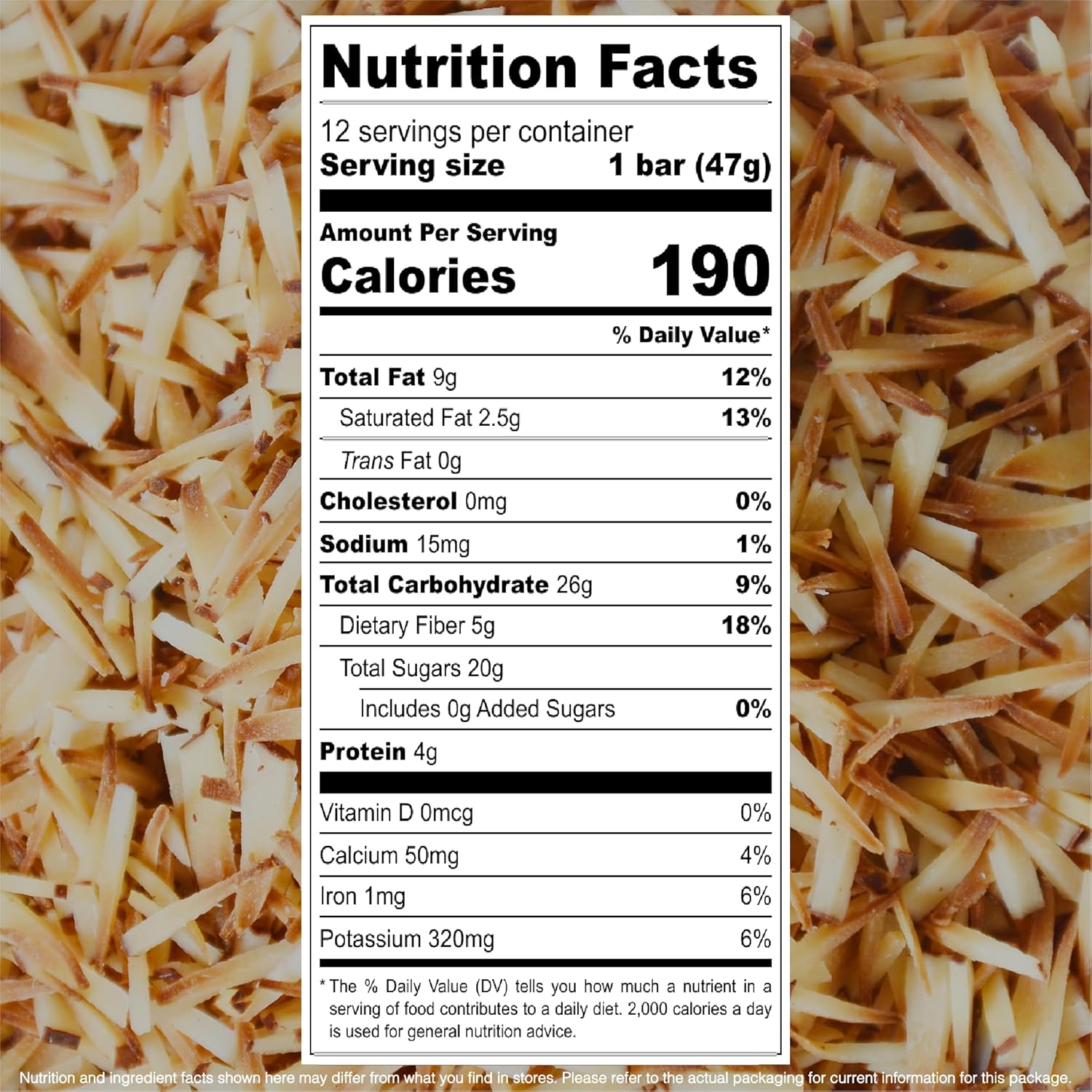 JONESBAR Organic Plant Based Protein Bars | Coconut Almond | Fruit & Nut Bar, Kosher, Gluten Free, Paleo Breakfast Bars, School Snacks, Vegan Snack & Healthy Snacks for Adults and Kids (Pack of 12)