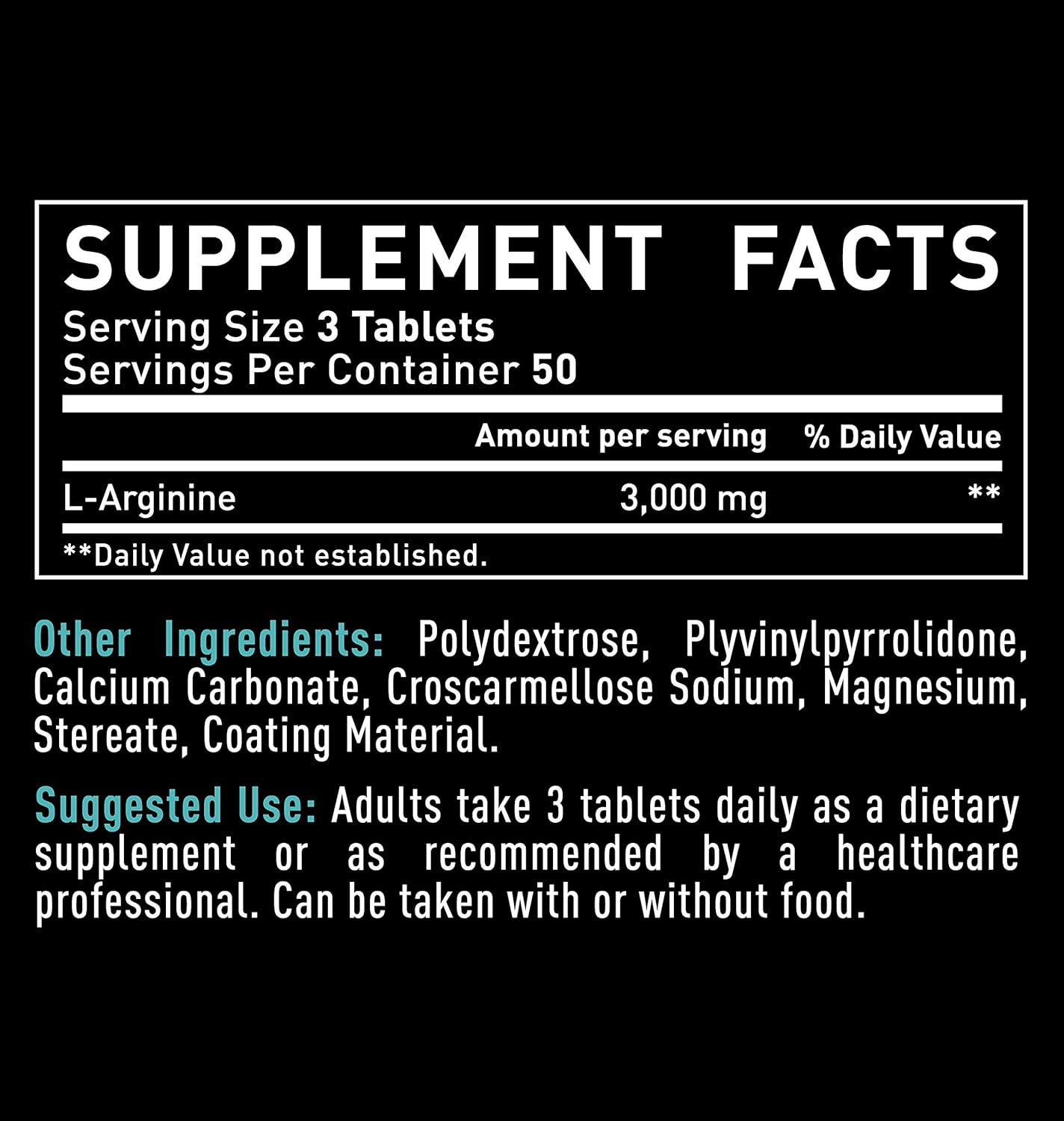 Zeal Naturals L Arginine 3000mg Capsules (150 Tablets | 1000mg) Maximum Dose L-Arginine Nitric Oxide Supplement for Supporting Muscle Growth, Vascular Function and Energy - Nitric Oxide Booster