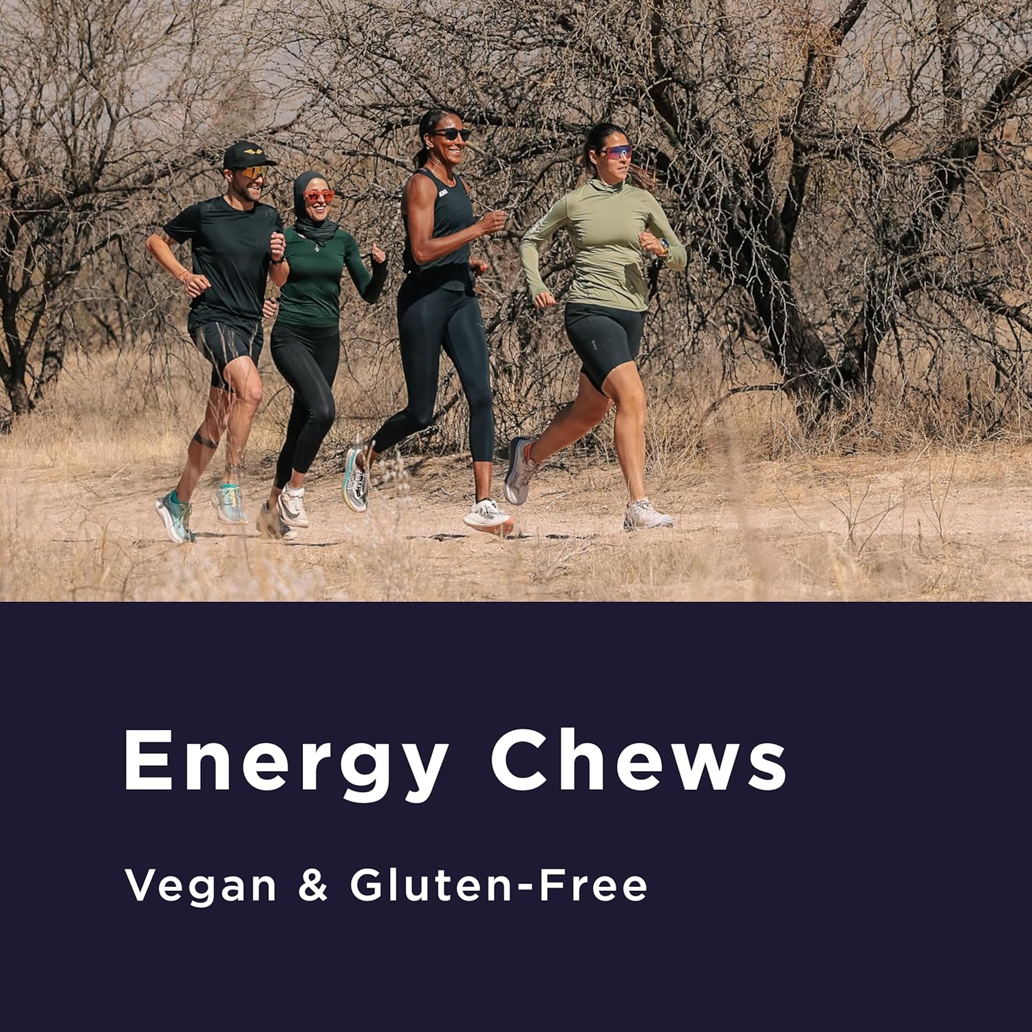 GU Energy Chews, Mixed Pack Energy Gummies with Electrolytes, Vegan, Gluten-Free, Kosher, Caffeine-Free, and Dairy-Free On-The-Go Energy for Any Workout, Caffeine - Free, 12 Bags (24 Servings Total)