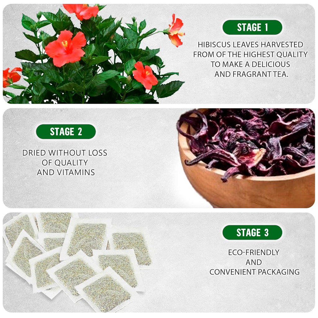 TeaDreamTea Hibiscus Tea Bags 200 Bleach-Free Tea Bags Caffeine Free Dried Hibiscus Flowers Hibiscus Flower Tea Dried Flower Tea Brew Hot or Iced Herbal Hibiscus Tea, 200 Count (Pack of 1)