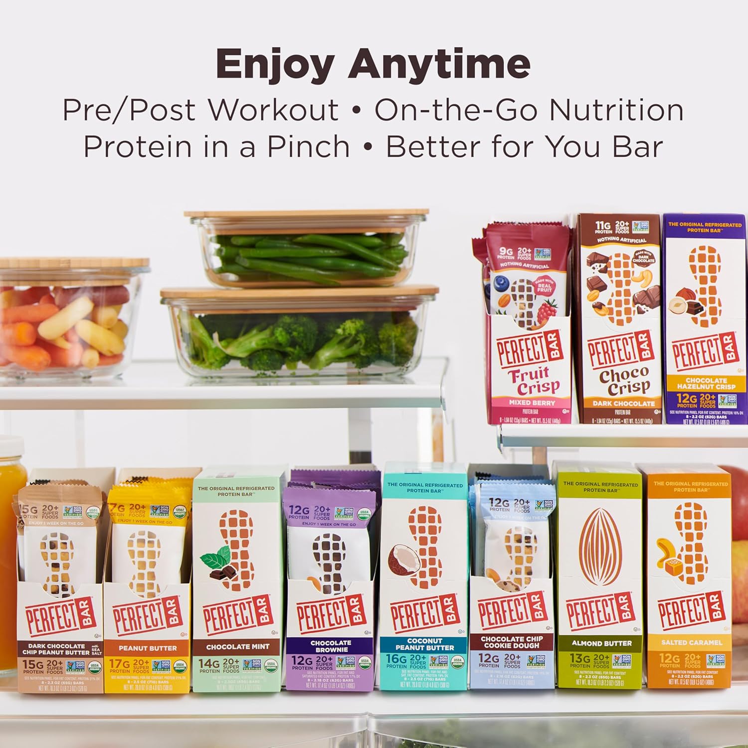 Perfect Bar, Chocolate Mint Protein Bar, High Protein, Organic, Gluten Free, Soy Free, Non GMO, No Sugar Alcohols, 2.3 Ounce Bar, 24 Count