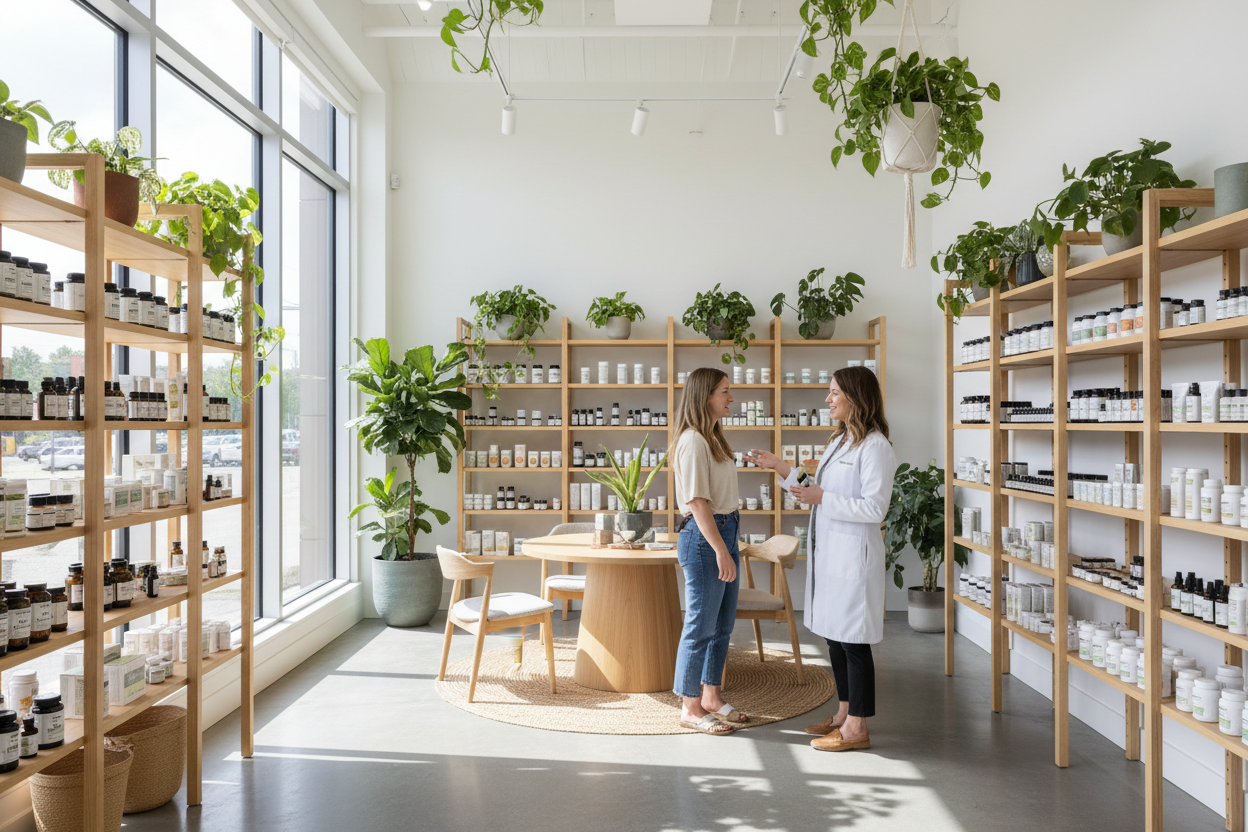 At our wellness shop, we blend expertise with a commitment to holistic health, real image